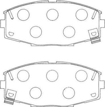 AISIN ASN-145 - Kit pastiglie freno, Freno a disco www.autoricambit.com