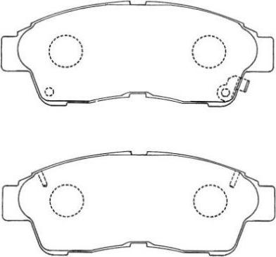 Aisin ASN-154 - Kit pastiglie freno, Freno a disco www.autoricambit.com