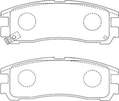 Aisin ASN-185 - Kit pastiglie freno, Freno a disco www.autoricambit.com