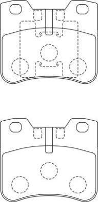 Aisin ASN-248 - Kit pastiglie freno, Freno a disco www.autoricambit.com