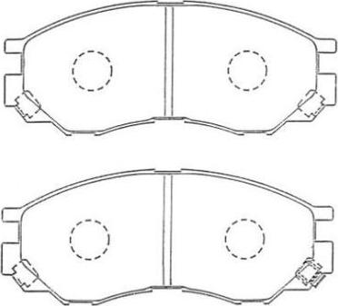 AISIN ASN-255 - Kit pastiglie freno, Freno a disco www.autoricambit.com