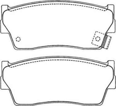 AISIN ASN-205 - Kit pastiglie freno, Freno a disco www.autoricambit.com