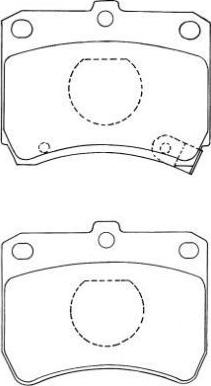 Aisin ASN-212 - Kit pastiglie freno, Freno a disco www.autoricambit.com