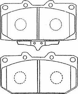 AISIN B1N002 - Kit pastiglie freno, Freno a disco www.autoricambit.com