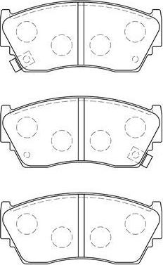 Aisin B1N017 - Kit pastiglie freno, Freno a disco www.autoricambit.com