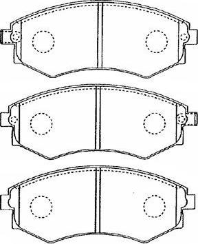 AISIN B1N021 - Kit pastiglie freno, Freno a disco www.autoricambit.com