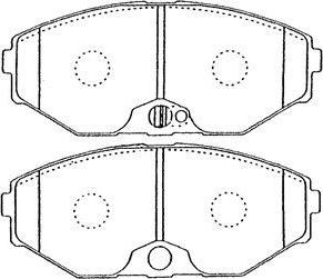 Aisin B1N028 - Kit pastiglie freno, Freno a disco www.autoricambit.com