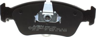 AISIN BPBM-1001 - Kit pastiglie freno, Freno a disco www.autoricambit.com