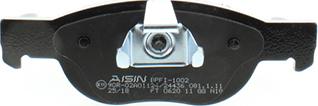 AISIN BPFI-1002 - Kit pastiglie freno, Freno a disco www.autoricambit.com