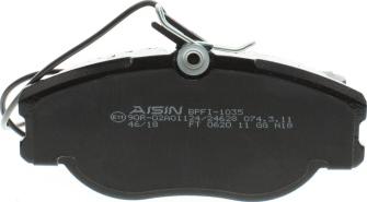 AISIN BPFI-1035 - Kit pastiglie freno, Freno a disco www.autoricambit.com