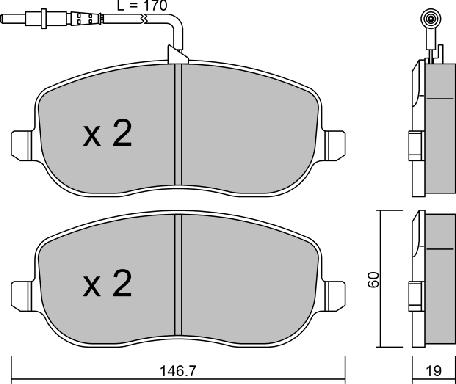 Aisin BPFI-1023 - Kit pastiglie freno, Freno a disco www.autoricambit.com