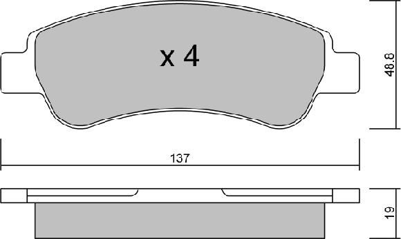 AISIN BPFI-2001 - Kit pastiglie freno, Freno a disco www.autoricambit.com