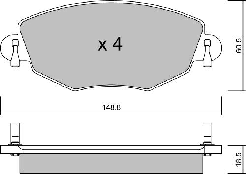 Aisin BPFO-1005 - Kit pastiglie freno, Freno a disco www.autoricambit.com