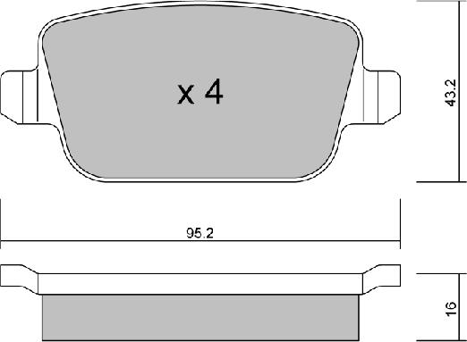 Aisin BPFO-2001 - Kit pastiglie freno, Freno a disco www.autoricambit.com