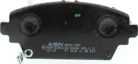 AISIN BPHO-1901 - Kit pastiglie freno, Freno a disco www.autoricambit.com