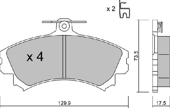 AISIN BPMI-1003 - Kit pastiglie freno, Freno a disco www.autoricambit.com