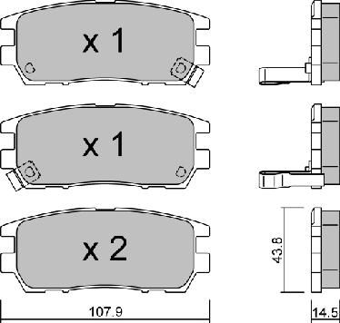 AISIN BPMI-2900 - Kit pastiglie freno, Freno a disco www.autoricambit.com