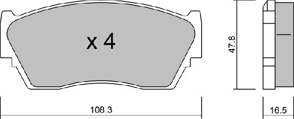 AISIN BPNI-1902 - Kit pastiglie freno, Freno a disco www.autoricambit.com