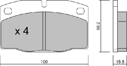 AISIN BPOP-1004 - Kit pastiglie freno, Freno a disco www.autoricambit.com