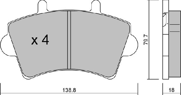 AISIN BPRE-1005 - Kit pastiglie freno, Freno a disco www.autoricambit.com