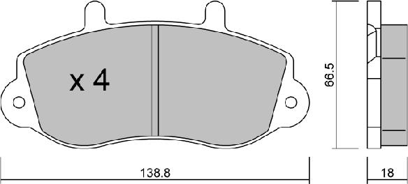 AISIN BPRE-1020 - Kit pastiglie freno, Freno a disco www.autoricambit.com