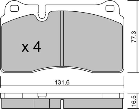 AISIN BPVW-1037 - Kit pastiglie freno, Freno a disco www.autoricambit.com