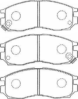 Aisin D1N035 - Kit pastiglie freno, Freno a disco www.autoricambit.com