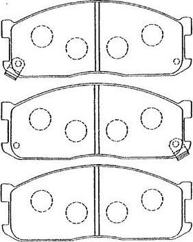 AISIN E1N009 - Kit pastiglie freno, Freno a disco www.autoricambit.com