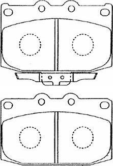 Aisin E1N019 - Kit pastiglie freno, Freno a disco www.autoricambit.com