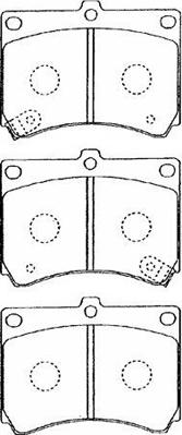 Aisin E1N016 - Kit pastiglie freno, Freno a disco www.autoricambit.com