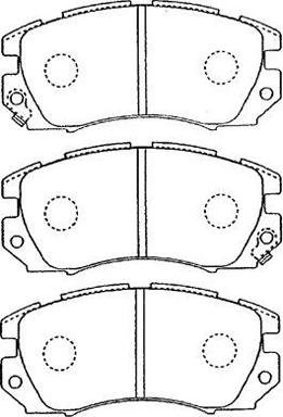 AISIN F1N011 - Kit pastiglie freno, Freno a disco www.autoricambit.com