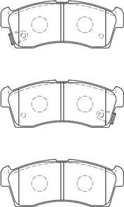 AISIN H1N053 - Kit pastiglie freno, Freno a disco www.autoricambit.com