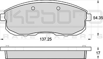 Aisin SN559P - Kit pastiglie freno, Freno a disco www.autoricambit.com