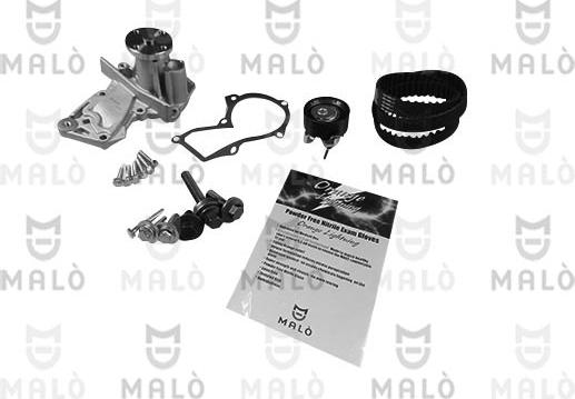 AKRON-MALÒ 1555067 - Pompa acqua + Kit cinghie dentate www.autoricambit.com