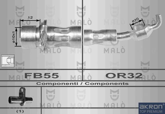 AKRON-MALÒ 8961 - Flessibile del freno www.autoricambit.com