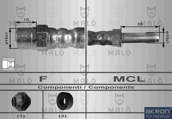 AKRON-MALÒ 8551 - Flessibile del freno www.autoricambit.com