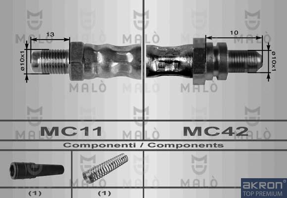 AKRON-MALÒ 8922 - Flessibile del freno www.autoricambit.com