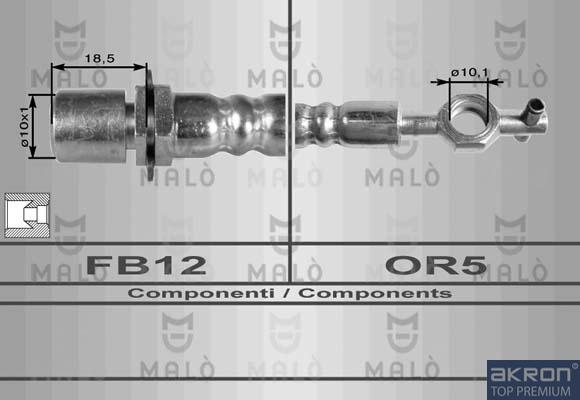 AKRON-MALÒ 8537 - Flessibile del freno www.autoricambit.com