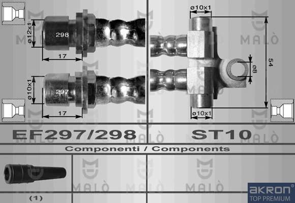 AKRON-MALÒ 8699 - Flessibile del freno www.autoricambit.com