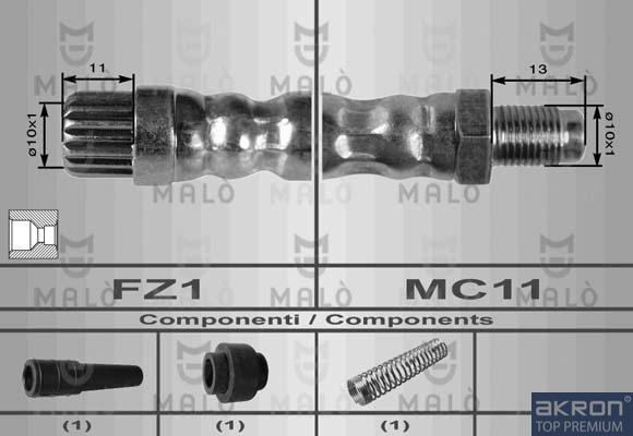 AKRON-MALÒ 8627 - Flessibile del freno www.autoricambit.com