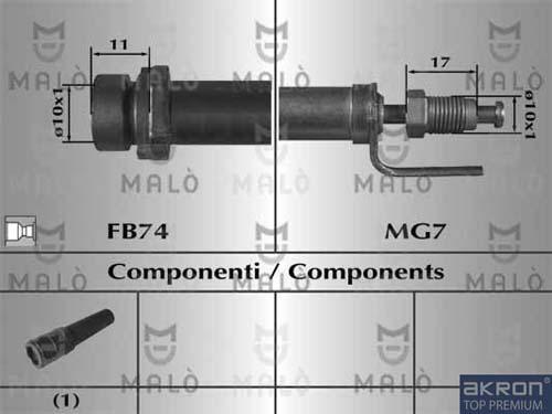 AKRON-MALÒ 80965 - Flessibile del freno www.autoricambit.com