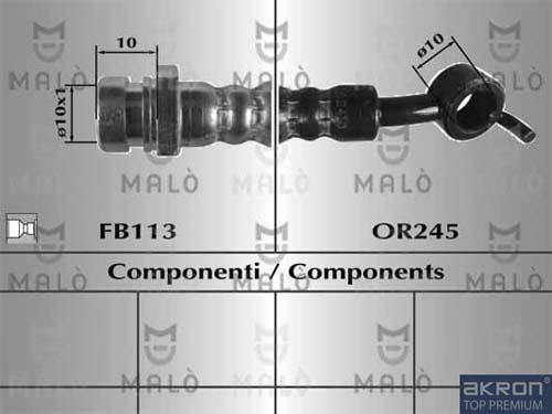 AKRON-MALÒ 80915 - Flessibile del freno www.autoricambit.com