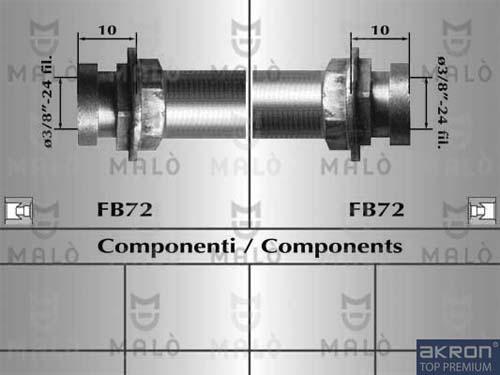 AKRON-MALÒ 80432 - Flessibile del freno www.autoricambit.com