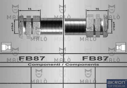 AKRON-MALÒ 80429 - Flessibile del freno www.autoricambit.com