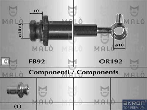 AKRON-MALÒ 80688 - Flessibile del freno www.autoricambit.com