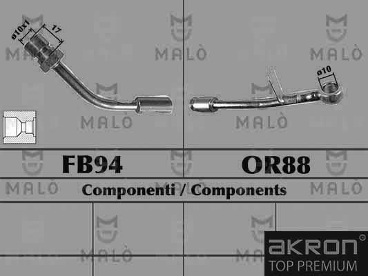 AKRON-MALÒ 80636 - Flessibile del freno www.autoricambit.com