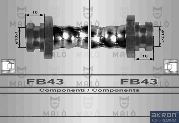 AKRON-MALÒ 80063 - Flessibile del freno www.autoricambit.com