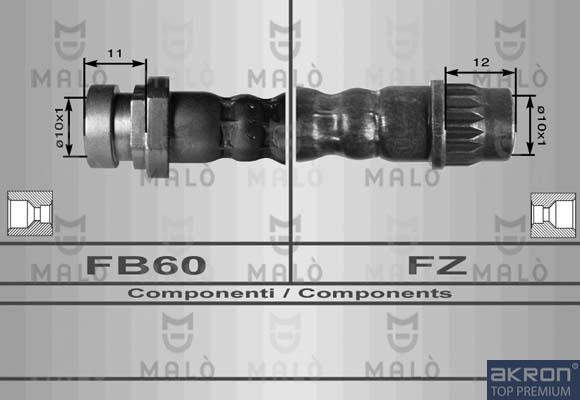 AKRON-MALÒ 80010 - Flessibile del freno www.autoricambit.com