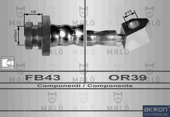 AKRON-MALÒ 80083 - Flessibile del freno www.autoricambit.com