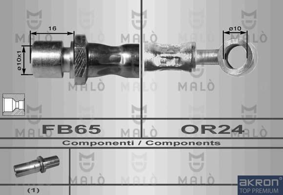AKRON-MALÒ 80114 - Flessibile del freno www.autoricambit.com